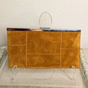Banana Republic 90's suede clutch